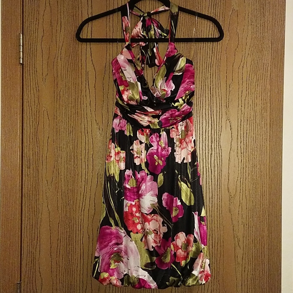 Beautiful Floral Halter Dress